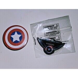 Captain America Brave New World Movie Promo Pins Screen X- Brand New!
